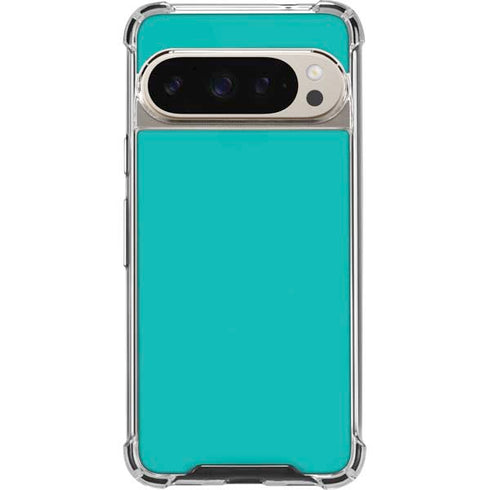 Aqua Blue Pixel 9/9 Pro Clear Case